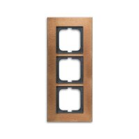 Busch-Jaeger 1723-821 Abdeckrahmen 3-fach Rahmen bronze...