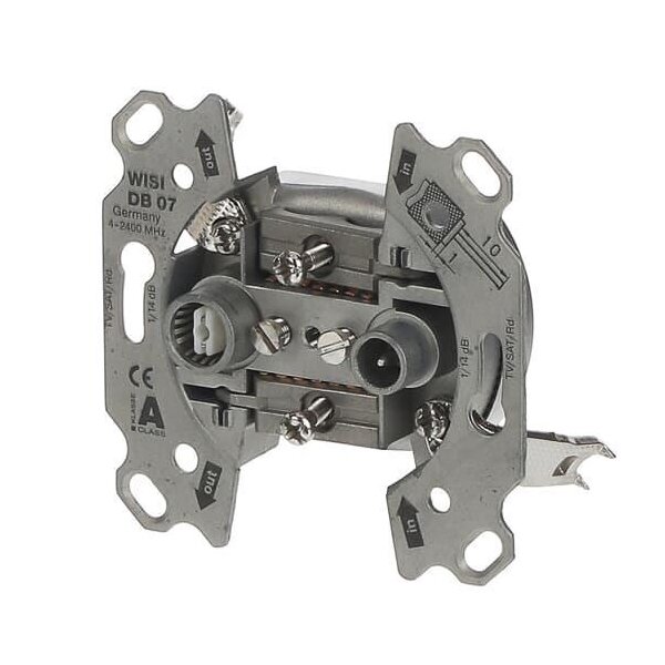 Busch-Jaeger 0231-101 Antennendosen-Einsatz TV / SAT Durchgangsdose 2-fach