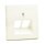 Berker 14098982 Zentralstück f. UAE Steckdose 2fach S.1 weiß, glänzend
