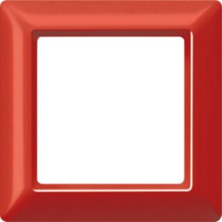 Jung AS581GLRT Rahmen 1fach für Abdeckungen mit Glasscheibe ThermoplastAS 500 rot