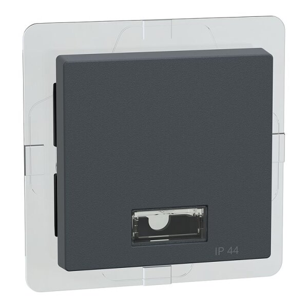 Merten Wippe mit rechteckigem Symbolfenster IP44 anthrazit System M