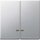 Merten Doppelwippe m. Kontrollfenster aluminium System M MEG3420-0460