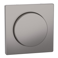 Merten Zentralplatte mit Drehknopf Nickelmetallic System...