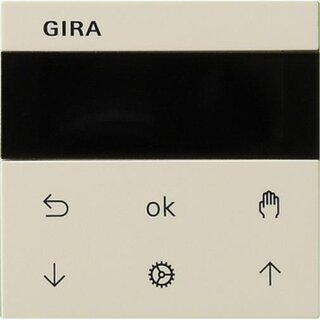 Gira 536601 Bedienaufsatz S3000 Jalousie Schaltuhr Display System55 Cremeweiß