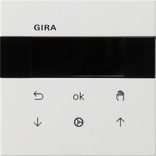 Gira 5366112 S3000 Jal.- + Schaltuhr Display Flächenschalter Reinweiß