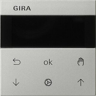 Gira 5366600 Bedienaufsatz S3000 Jalousie Schaltuhr Display System55 Edelstahl