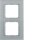Berker 10126414 Glasrahmen 2fach, B.7, Glas alu/alu matt, lackiert