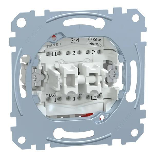 Merten Wechselschalter/ Wechseltaster-Einsatz 10 AX/10 A AC 250 V
