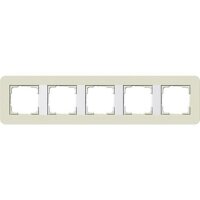 Gira Abdeckrahmen 5fach E3 Sand Soft-Touch