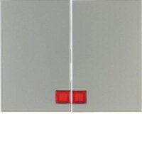Berker 14377004 Wippen mit roter Linse K.5 edelstahl...