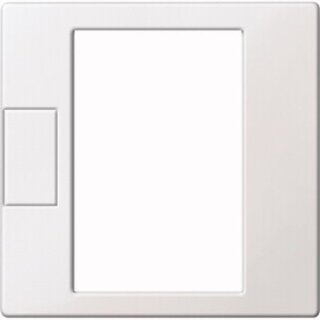 Merten Zentralplatte für Universal Temperaturregler-Einsatz m. Touch-Display polarweiß glänzend System M MEG5775-0319