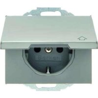 Berker 47477104 Steckdose Schuko mit Klappdeckel Safety+...