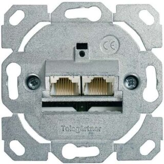 Telegärtner Anschlussdose AMJ45 8/8 K Up/0 Cat.6A(IEC) ohne Zentralplatte
