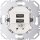 Berker 260209 USB Ladesteckdose 230V, 2fach, 3.0A, eckiger Tragring, polarweiß matt