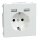 Merten Schuko Steckdose mit USB Ladegerät Lotosweiß System Design
