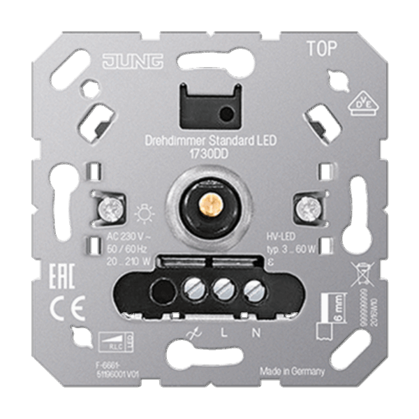 Jung Drehdimmer Standard LED ohne Nebenstelleneingang