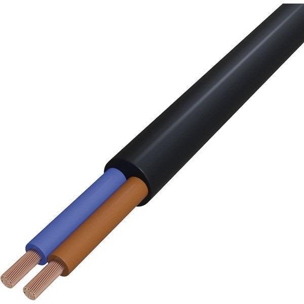Gummischlauchleitung H05RR-F 2x1 mm² schwarz 50 Meter